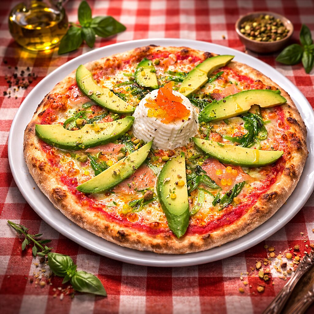 PIZZA SALMON AFFUMICATO DE TRATTORIA DA LUIGGI OLOT